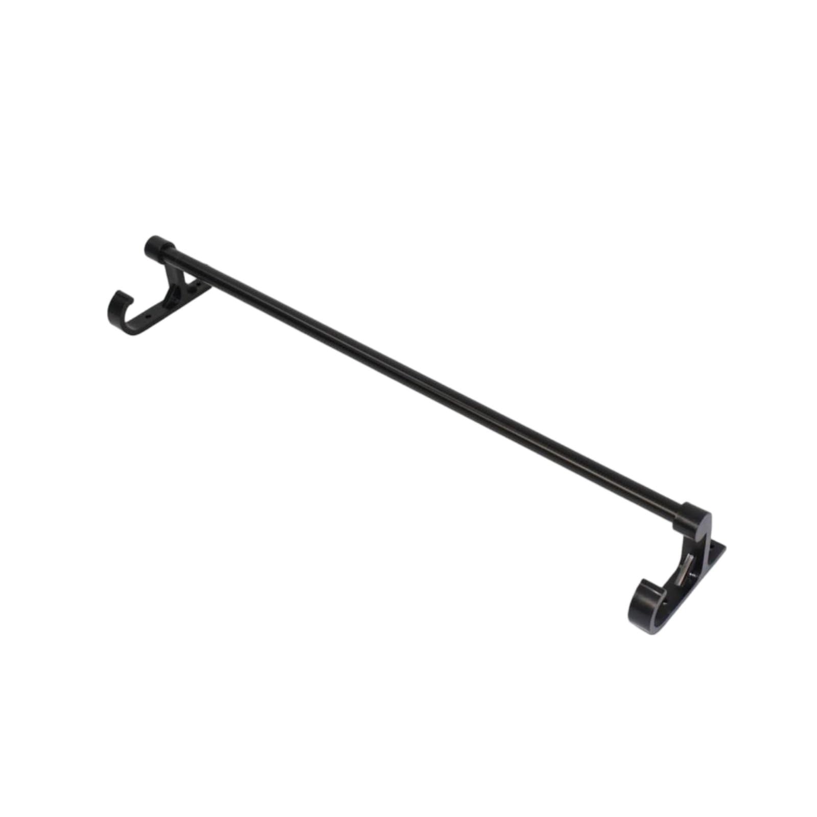 Black Wall-Mounted Hanging Rod Metal Hook Bracket Rod Polished Finish Cleaning Tool Holder Rigid for Bathroom, Utility Room, Screw Mount | Home & Garden | Yard, Garden & Outdoor Living-image-39