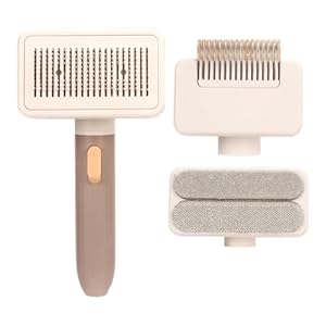 Dog Pin Brush, Multifunctional Dematting Comb 7.48×3.15 Inches, Reusable Cleaning Tool for Domestic Animals, Portable Pet Grooming Supplies for Dogs & Cats