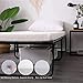 LEISUIT Foldaway Guest Bed Cot - Portable Folding Bed Frame with Thick Memory Foam Mattress for Spare Bedroom & Office