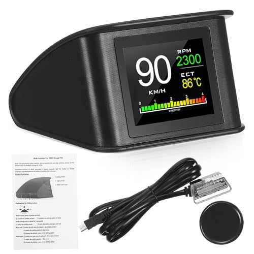 Compteur de vitesse voiture et navigation HUD avec affichage tête haute numérique