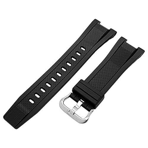 EwatchAccessories Black PU Rubber Watch Band Strap -G (B09M8PVJPW) Amazon Price History, Amazon Price Tracker