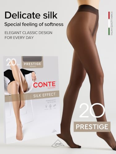 Image of Conte Classic Sheer to Waist Silky Pantyhose Prestige 20 Den