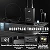 Phenyx Pro Wireless Microphone System, Dual Mic Set with Handheld/Bodypack/Lapel Mics,2x100 UHF Channels,328ft Range,for Singing,Church(PTU-71-1H1B) #3