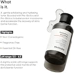 Minimalist Face Toner pour le renforcement des pores 3% PHA Formulation d'hydratation sans alcool pH Équilibre & Rééquilibrer le microbiome cutané pour les femmes & Hommes 5 C'est vrai. / 150 ml