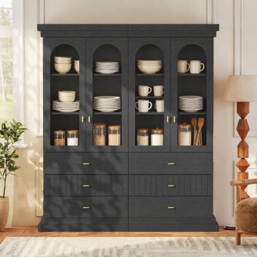 Two-Piece Modern Display Hutch