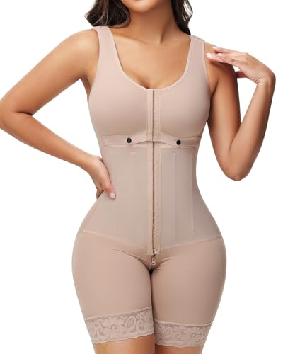 Image of SHAPSHE Fajas Colombianas Moldeadoras Full Body Shaper Postparto Post Surgery Stage 2 /3 Tummy Control Compression Garment
