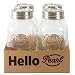 Produktbild HELLO PEARL Mason Jar Sunny Cap 1000ml 4er Set | Rostfreier Edelstahl Verschluss mit Glas Deckel, Wiederverwendbares Vorratsglas, Hochwertiger Glasbehälter mit einzigartigem Schraubdeckel.