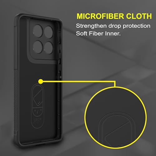 Image of amazon basics Back Case Cover for Motorola Edge 60 Fusion 5G | Compatible for Motorola Edge 60 Fusion 5G Back Cover | Liquid Silicon Magic Case with Camera Protection | Black
