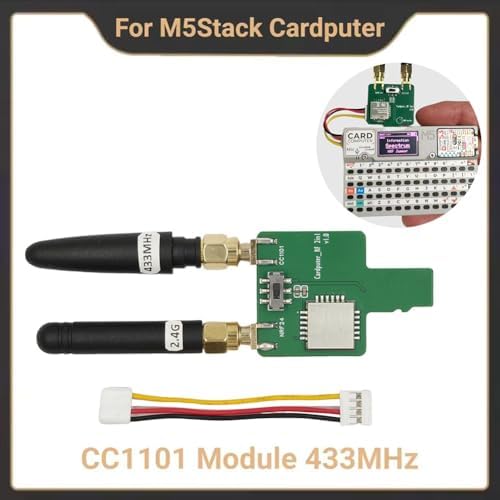 CC1101 Module RF 2 en 1 433 MHz pour carte M5Stack Cardputer, pour Bruce Firmware, intégration de l'interface Grove, avec antennes et câble de connexion
