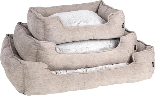 Panier Maylo Rectangle Beige 80x67x22cm pour le couchage des chiens - 6