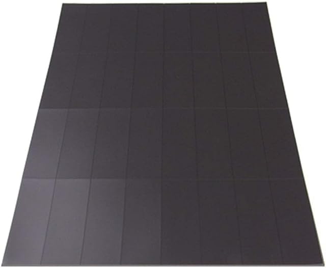 Magnet Expert A4 Sheet of 32 Self Adhesive Magnetic Rectangles ( 75mm x 25mm x 0.76mm ) ( Pack of 1 )