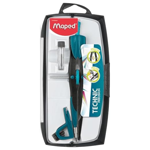 Vite, pensez à la rentrée scolaire ! 40 Maped M291010 Precision Compas 160 mm pour cercles jusque 300 mm (Plusieurs coloris) (Import Allemagne)
