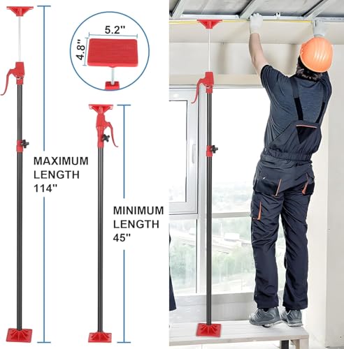 Cabinet Jack Support Pole, 45"-114" Cabinet Jacks for Installing Cabinets, Adjustable Support Pole with 154 lbs Capacity for Cabinet Jack by FAHKNS - Image 2