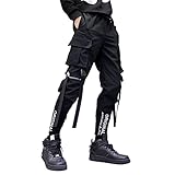 Cekaso Men's Jogger Pants Techwear Harem Sweatpants Cargo Hip Hop Multi-Pockets Streetwear Sports Ta