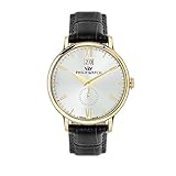 Materiali: Acciaio, PVD Oro, Pelle naturale