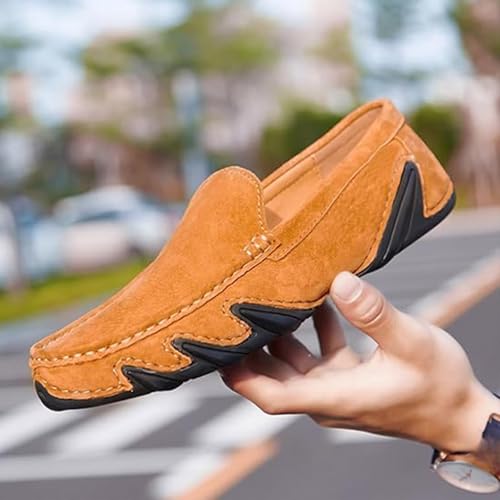 Men's Leather Casual Slip-On Loafers Non-Slip Soft Sole Driving Walking Shoes3