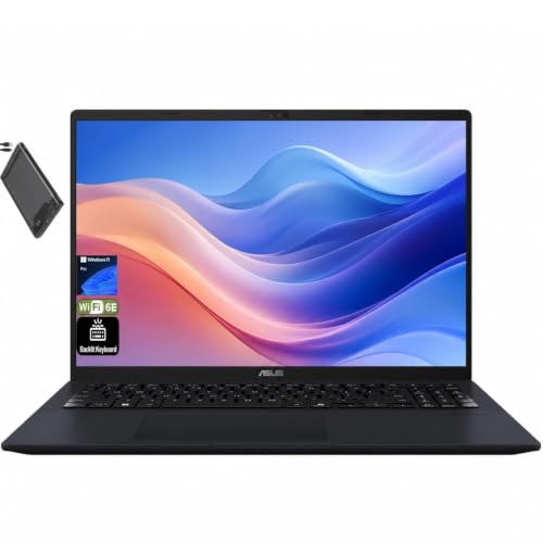 Image of ASUS Vivobook 16 16 inch FHD+ Copilot+ PC Laptop, Qualcomm Snapdragon X Processor, 16GB RAM 512GB SSD, Backlit Keyboard, External Hard Drive Enclosure, Wi-Fi 6E, Windows 11 Pro, Quiet Blue