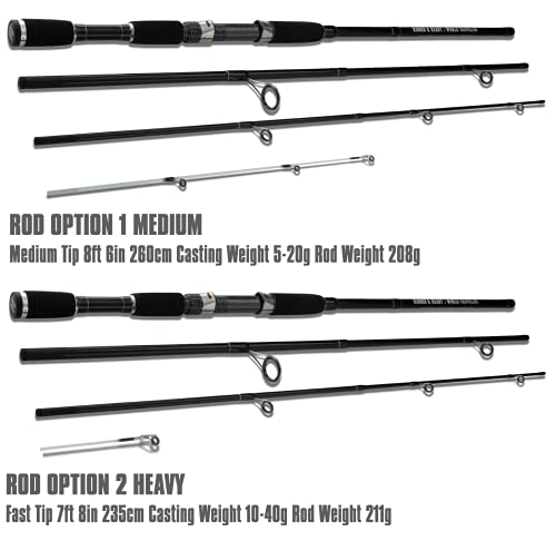 Rigged & Ready™ Smuggler 7 | Angelausrüstung, 7-teilige 260 cm & 235cm Reise-Angelrute | High Performance Angeln mit… – Bild 5
