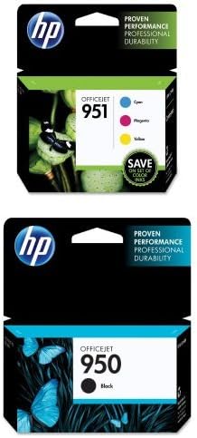 Amazon.com: Paquete de 3 cartuchos de tinta HP 951, en colores cian, magenta  y amarillo. (CR314FN) y cartucho HP 950 de tinta negra original (CN049AN) :  Productos de Oficina
