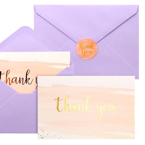 Cartes de remerciement pour mariage business et fête prénatale aquarelle