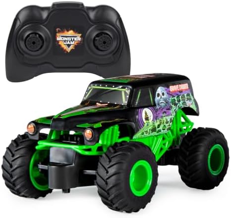 Monster Jam Official Grave Digger Remote Control Monster Truck, 1:24 Scale, 2.4 GHz, for Ages 4 and Up, Pack of 1, Multicolor