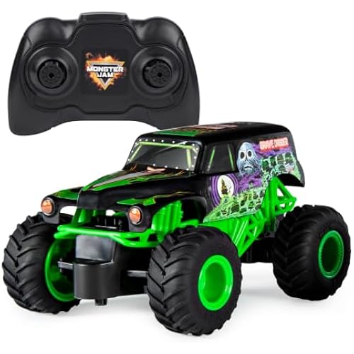 Monster Jam Official Grave Digger Remote Control Monster Truck, 1:24 Scale, 2.4 GHz, for Ages 4 and Up
