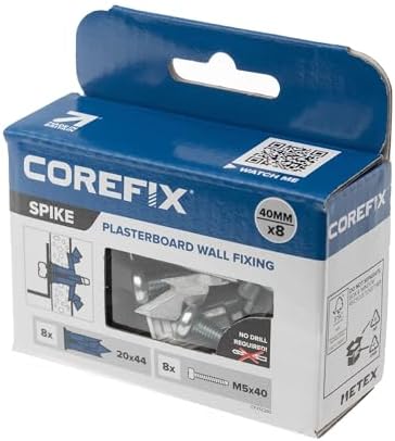 Amazon.com: Corefix Spike Heavy Duty Drywall Anchors 8 Pack, DIY Kit ...