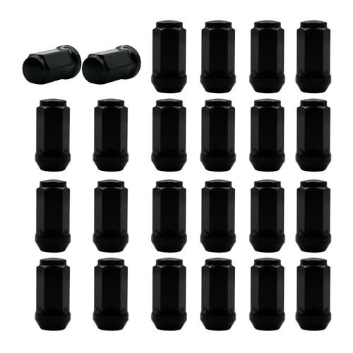 Image of 24pcs M14x1.5 Wheel Lug Nuts 19mm Hex 45mm Tall Compatible with Avalanche Colorado Express 1500 Silverado 1500