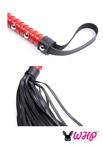 Red Riding Whip 15.5" - Faux Leather Whip For Horse - Horse Training Whip - Equestrian Horse Whip #TOP2