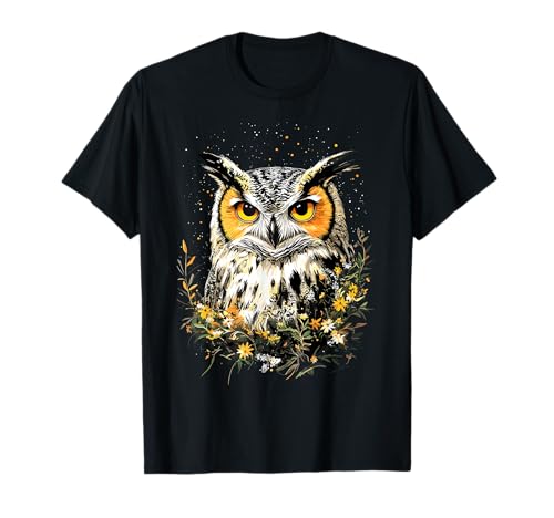 Eule Schleiereule Kauz Uhu Owl S&uuml;&szlig;e Eulen T-Shirt