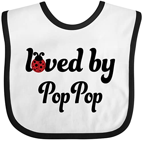 inktastic Loved By Pop Pop Baby Bib