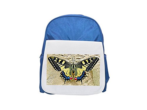 Mochila con diseño de mariposas y de color azul  bonita  pequeña  negra   mochilas