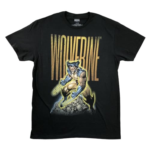 T-shirt Wolverine Skull Pile imprimé graphique noir grand confort XXL