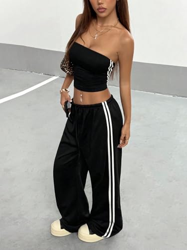 Image of dockstreet Women's /Unisex ONESOPEN Bottom Drawstring Pure Cotton Stretchable Baggy Jogger Pants