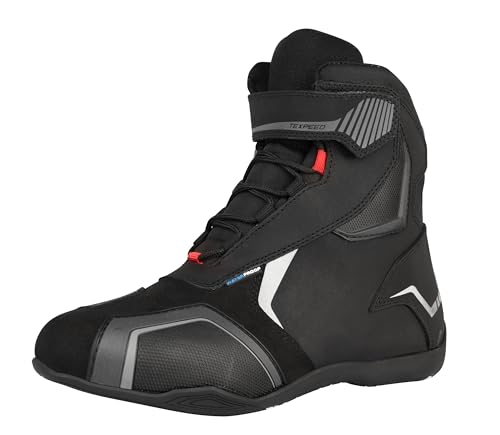 Texpeed Leather & Suede Motorcycle Boots For Men - 100% Waterproof...