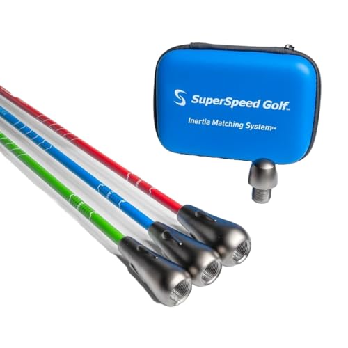 SuperSpeed Golf Junior Allstar (Ages 8-11) Training System 3 Piece Club Set Super Speed, Green, Blue, red (SSAS)