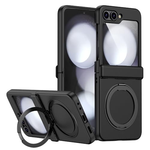 Étui de téléphone rotatif à 360 ° pour Samsung Galaxy Z Flip 5 anti-chute noir