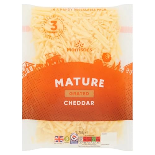 Morrisons Grated Mature White Cheddar 240g