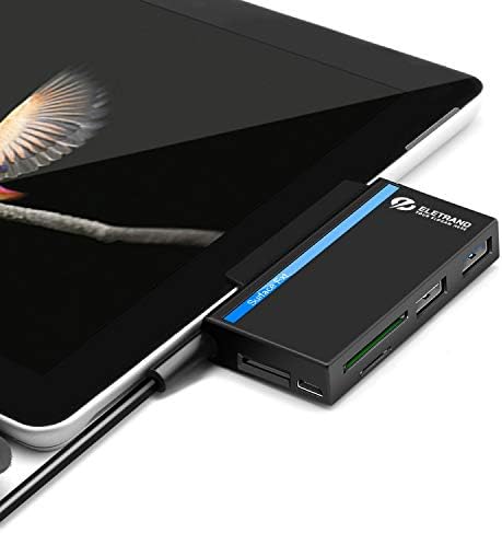 Microsoft Surface Go USB Hub Type-C& 3-Slot Card Reader Adapter, Eletrand 6 in 1 USB C Combo Dock with SD/Micro SD(TF) Card Writer, High-Speed USB 3.0 Up to 5Gbps for U Disk Surface Go Keyboard&Mouse