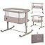Lit Bébé évolutif Lionelo Aurora 3-en-1 Cododo Gris - Neuf
