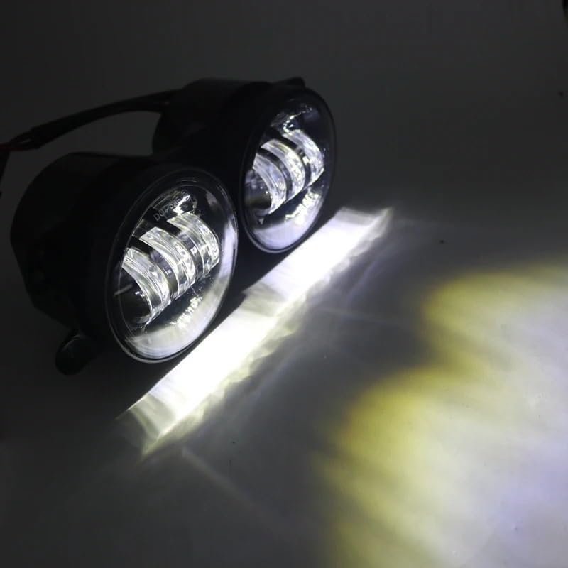 ヘッドライト 4インチ オートラウンドLEDフォグランプ 4Dプロジェクターレンズ 用 ダッジ用 ジャーニー用 マグナム用 【替】 