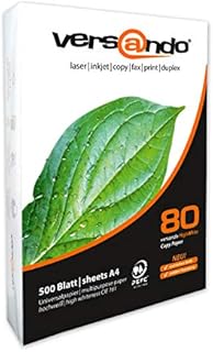 Versando High 80 DIN A4 Printer Paper High White 80 - Standard Packaging (a) 500 Blatt White