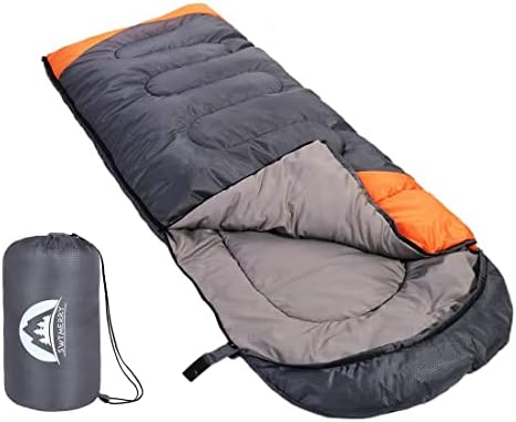 SWTMERRY- Sleeping Bag 3-4 Seasons (Summer, Spring, Fall, Winter) Warm & Cool Weather - Lightweight,Waterproof Indoor & Outdoor Use for Kids, Teens & Adults for Hiking, Backpacking and Camping