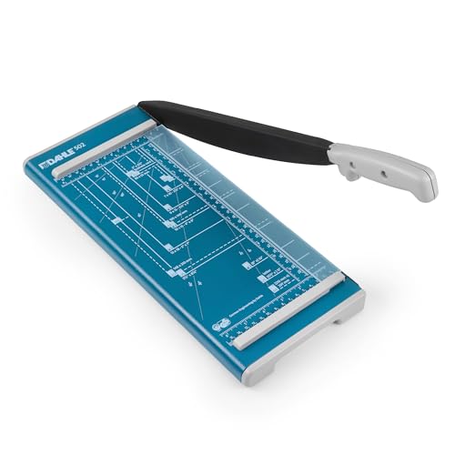 Dahle 502 Craft Creative A4 Self-Sharpening Stack Paper Guillotine Trimmer, Blue