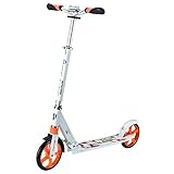 ✅ Conducción suave y rápida: el scooter de 2 ruedas con material de PU ruedas grandes de 200 mm, reduce la vibración, es más cómodo y suave. Perfecto para pavimentos urbanos / suburbanos.