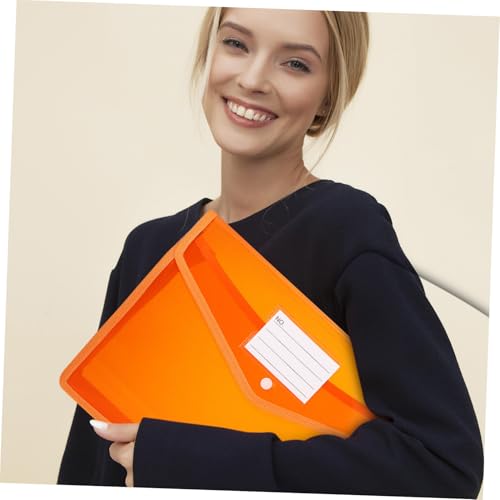 Porte-documents transparent extensible avec bouton pression pour dossiers A4