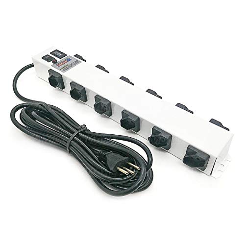 Filtro de Linha 12 Tomadas 10A Bivolt Cabo Certificado de 5 metros Régua de Energia Profissional Gab