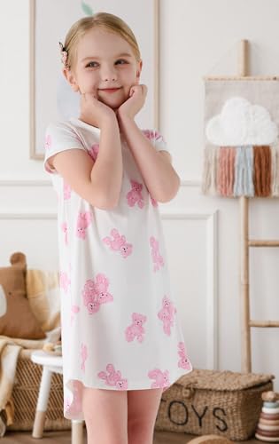 Girls' Cotton Dress, Soft Cartoon Comfortable Dresses, 3-12 Years2