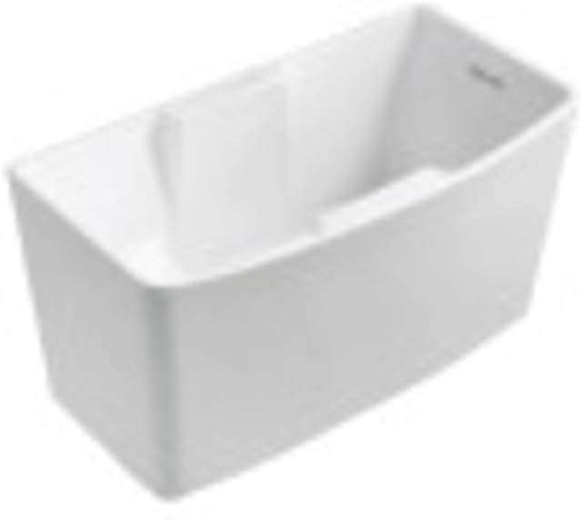 Kingston Brass VTSQ512827S Aqua Eden Freestanding Tub, Glossy White
