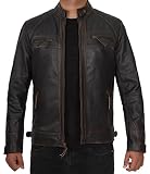 Blingsoul Retro Leather Jacket for Men - Chamarras De Piel para Hombre | [1100112] Claude, S